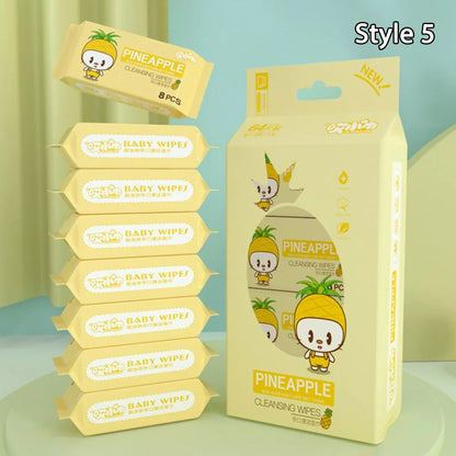 New Soft Baby Wet Wipes Hand Mouth Cleaning Large Pack Baby Gentle Wipes High Quality Disposable Freshing Cleaning Wipes Babies