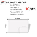 NFC Card Tag can written by Tagmo, works with Switch, available for all NFC mobile phones, 5YOA, NTAG215, 10PCs 