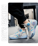 High Designer Basketball Shoes For Men Trend 2024 High Top Sneakers Brand Platform Non-slip Basketball Tennis Men Gym Shoes