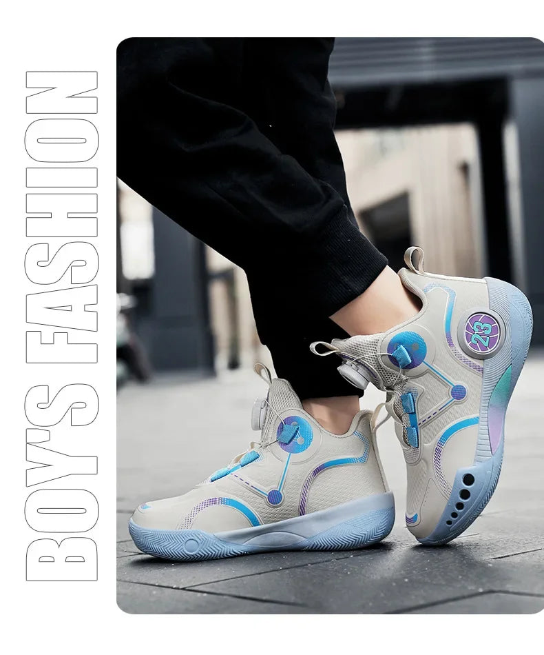 High Designer Basketball Shoes For Men Trend 2024 High Top Sneakers Brand Platform Non-slip Basketball Tennis Men Gym Shoes