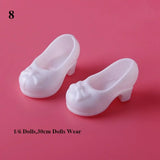 1Pair 1/3 1/6 Doll Shoes Fashion Female Doll Boots Plastic Doll Multistyles Long Knees Boots Fit Foot Length 2cm Dolls Shoes