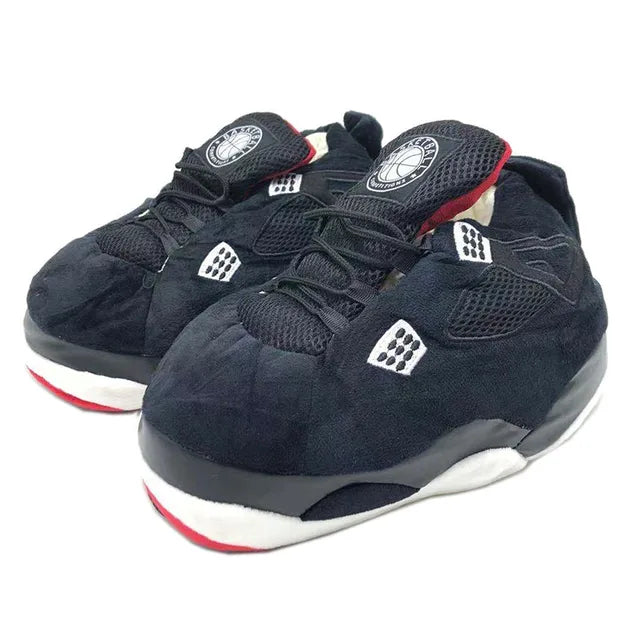 Unisex Warm Sneakers for Women Men Home Slippers House Floor Shoes Large Size Women Slippers One Size 35-44 Winter 