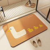 Alfombra de baño de tierra de diatomeas, absorbente, antideslizante, de secado rápido, lavable