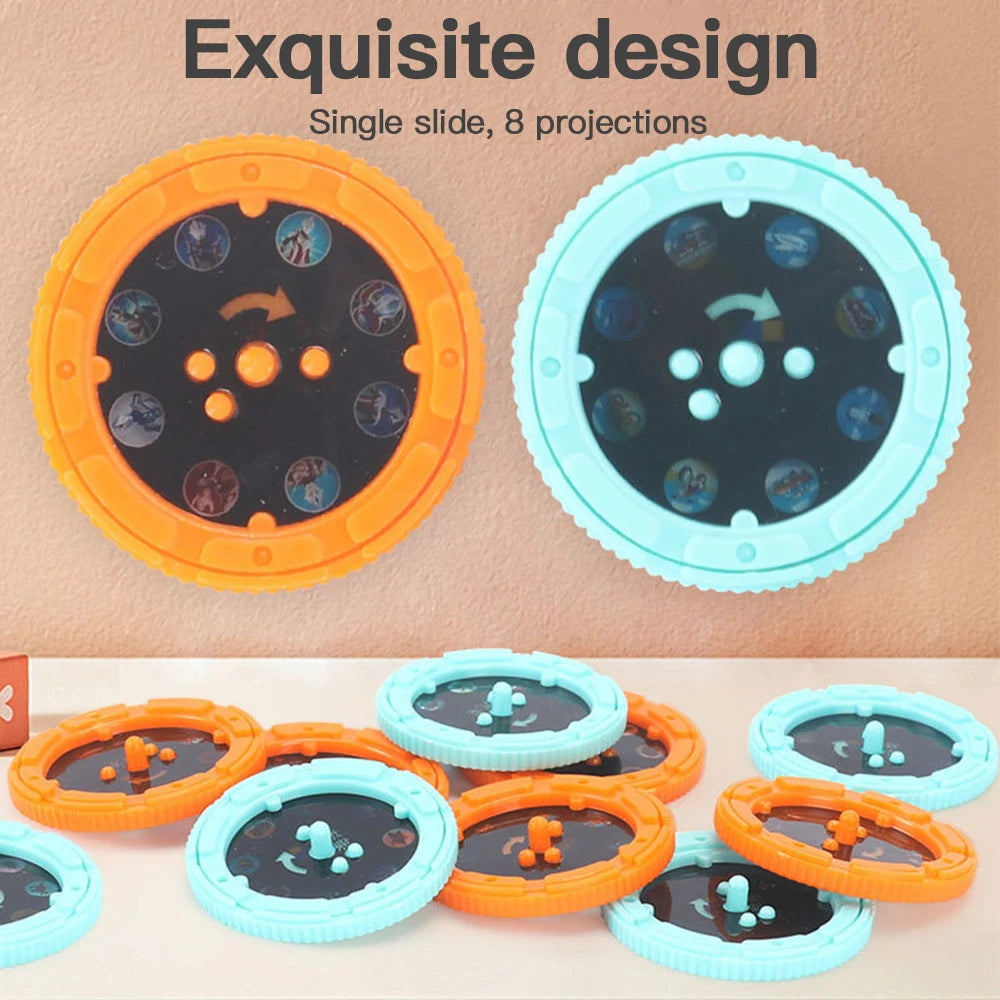 Linterna proyector lámpara de antorcha juguete lindo dibujos animados creatividad juguete antorcha lámpara linterna proyector juguete bebé libro de cuentos para dormir