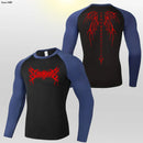 Y2k anime impressão camisa de compressão dos homens correndo camiseta de secagem rápida fitness esportiva ginásio esportes respirável topos rash guard mma