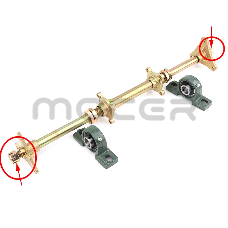 1Pair M10/M12/M14/M16/M20 Hex Slotted Nuts for 50cc-250cc ATV Kart Off-Road Vehicle Quad Bike Rear Axle Ball Joint Parts