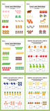 Caderno de Exercícios Interativo de Matemática – Contagem, Adição e Subtração até 10 e Atividades de Relações Numéricas – Material de Aprendizagem Visual; ideal para pré-escola, 1º ano, ensino domiciliar e sal