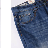 Denim Flared Jeans Men  Boot Cut Denim Pants Comfortable Slightly Slim Classic Loose Casual Blue Black Trousers For Male Bootcut