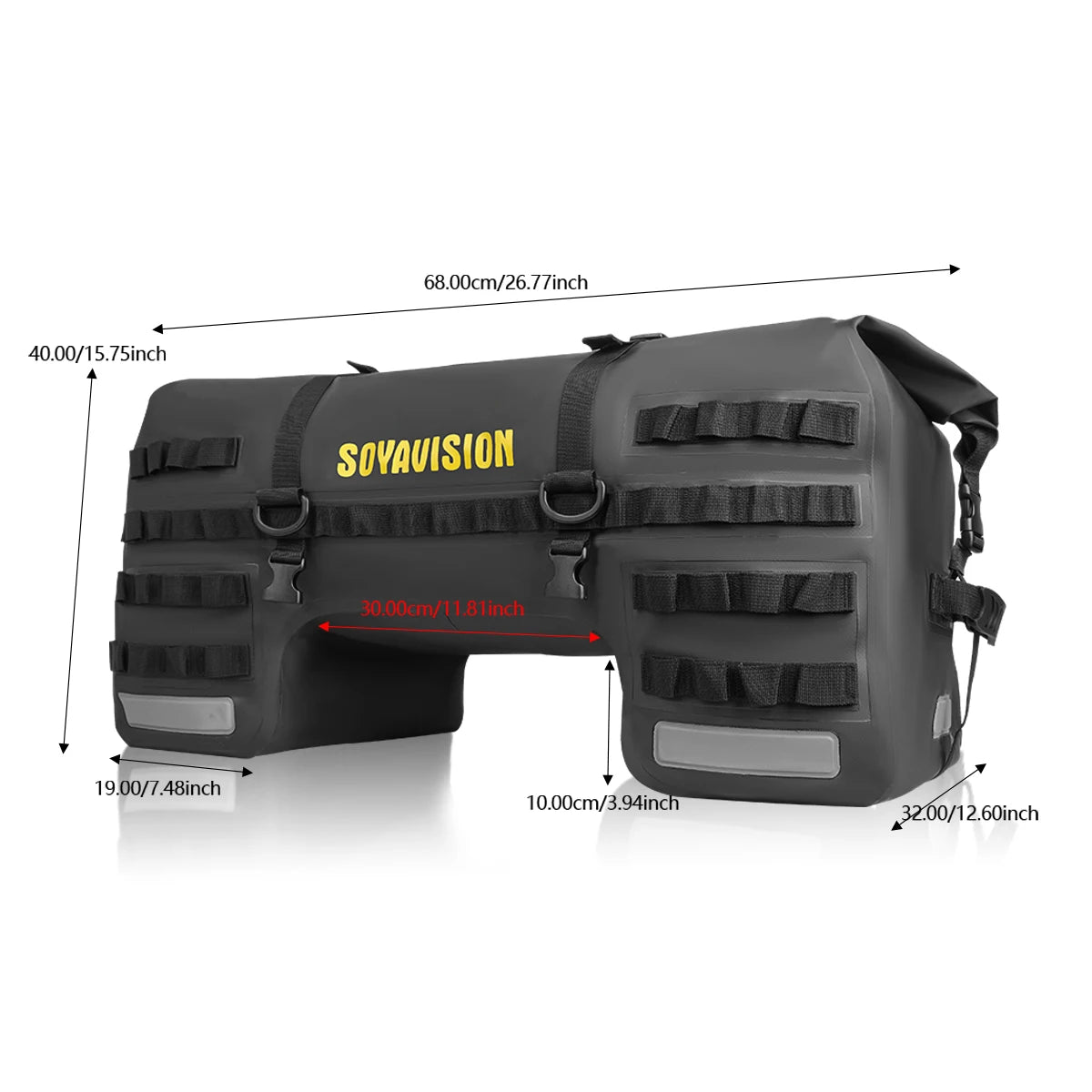 SOYAVISION 20L 50L 70L 80L 100L Motorcycle Waterproof Tail Bag Travel Outdoor Luggage Bag Motorcycle Seat Bag