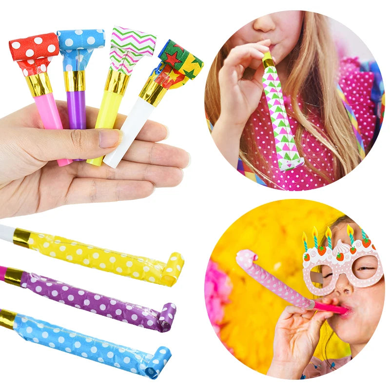 20/50 silbatos inflables para fiestas, regalos de cumpleaños para niños, accesorios para animar, relleno para piñata, regalo de boda, Navidad, Año Nuevo, generador de ruido 