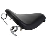 12" Motorcycle Universal PU Solo Driver Seat Springs Bracket Mount Kit For Harley Honda Yamaha Kawasaki Suzuki Indian Triumph