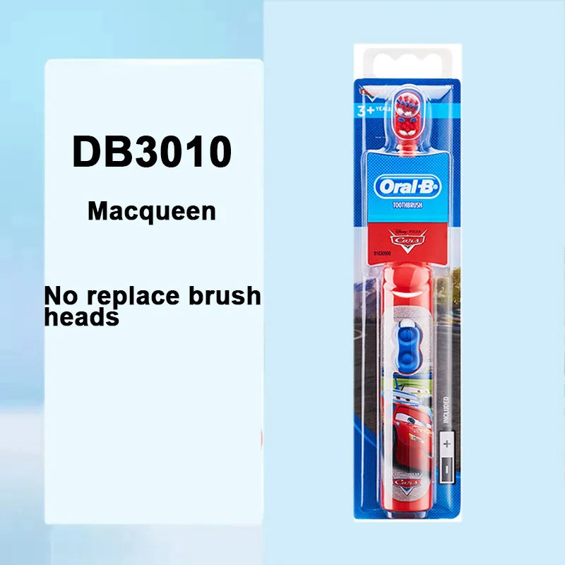 Oral-B Kid Electric Toothbrush Pro-Health Soft Bristle Rounded Vibrate Brush Heads Gum Care Teeth Brush Battery Power for Age 3+