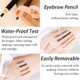 Waterproof Art Tint Makeup Eye Brow Pen 5pcs Professional Microblading Pencil Eyebrow Tattoo Tint Enhancers Cosmetic Wholesale