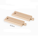 Wooden Train Track Toys Railway Rails Accessories Fit Thomas Train Road Connector Bridge Wood Railway Children Boy Christmas Gift