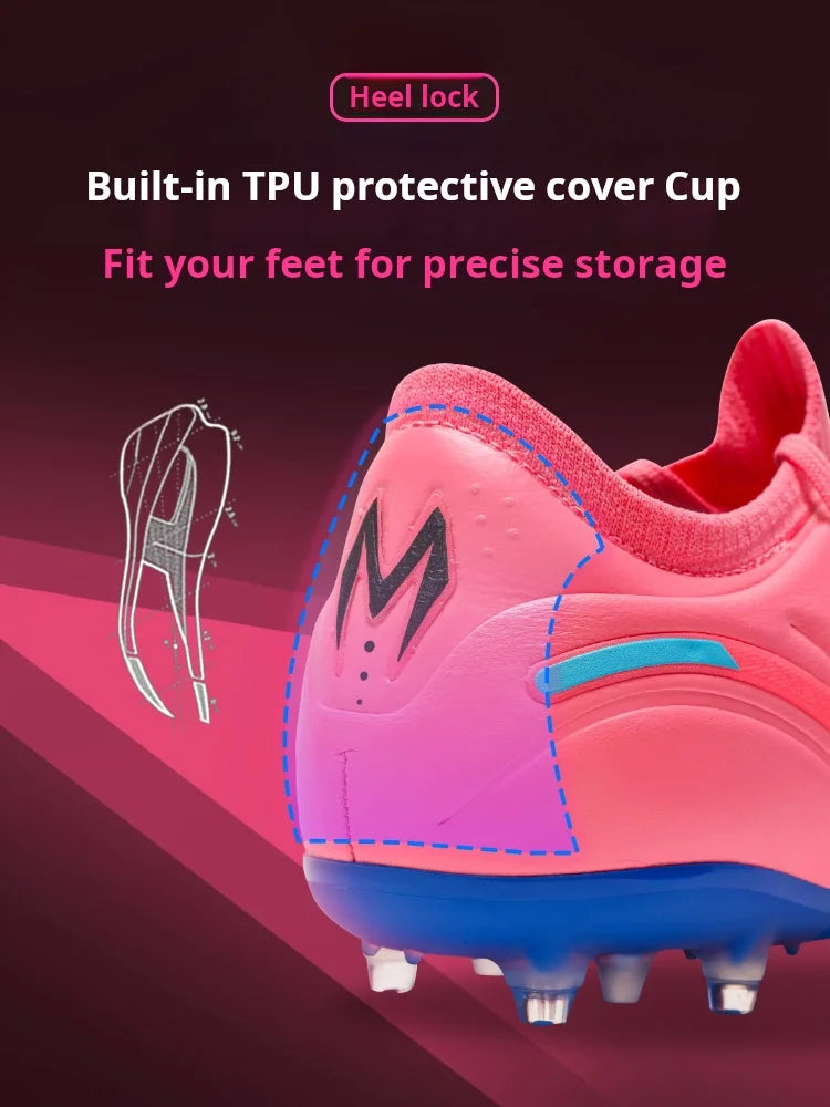 Kelme Men's Soccer Shoes Mg Professional  Football Shoes Artificial Grass Training Adult Short Spikes Cushioning Football Boots