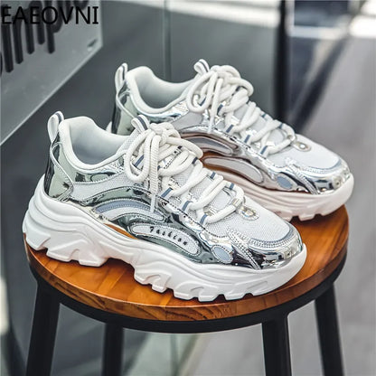 Zapatillas deportivas casuales para hombre, modernas, combinables, resistentes, fáciles de limpiar, EAEOVNI