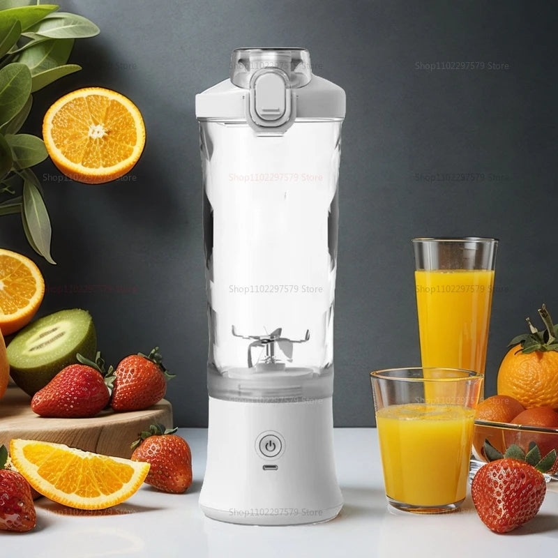 Portable mixer 600ml Household fruit cup smoothie mixer 4000mAh USB rechargeable smoothie mixer personal juicer kitchen tools