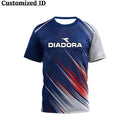 Hot Selling Fitness Short Sleeve DIADORA Badminton Sport Clothes T-shirt Comfortable Breathable Sweat Absorption Cycling Clothes