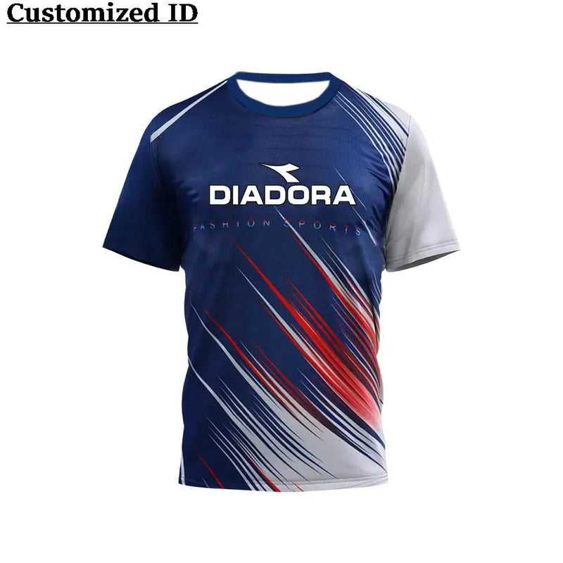 Hot Selling Fitness Short Sleeve DIADORA Badminton Sport Clothes T-shirt Comfortable Breathable Sweat Absorption Cycling Clothes