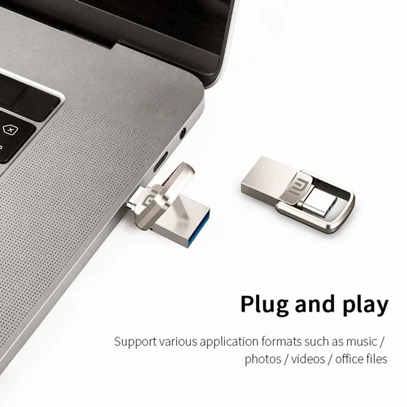 Original XIAOMI USB Flash Drive 2TB Metal USB U Disk Flash Drives High Speed ​​Pendrive 1TB Portable USB Memory Drive Accessory