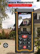 FANYUE SW-120 Display Laser Distance Meter 80M 120M Camera Digital Meter Area Volumn Digital Angle Ruler Laser Rangefinder Tape