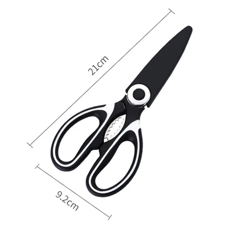 Heavy Duty Kitchen Scissors Multifunctional Dishwasher Safe Meat Poultry and General Purpose Scissors Stainless Steel Utility