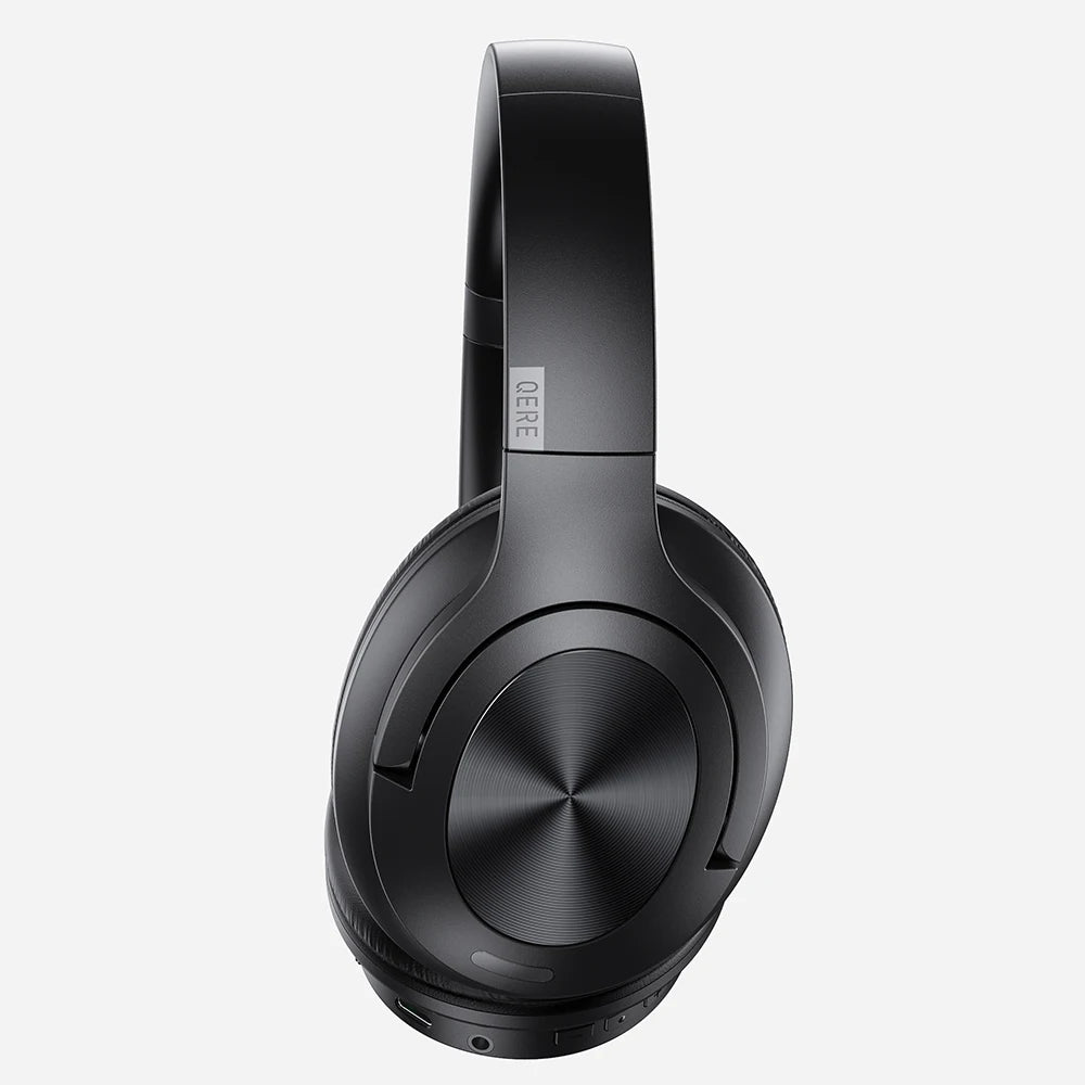 Wireless headphones QERE E80 Earphone bluetooth 5.3 ANC Noise Cancellation Hi-Res Audio Over the Ear Headset 70H 40mm Driver2.4G