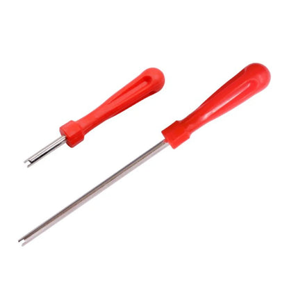 Tire Valve Core Removal Tools Wrench Plastic Handle Bike Screwdriver Wrench Core Tire Repair Hand Tool for Car Bicycle Motorcycl