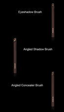 10pcs/set Hourglass Makeup brushes Powder Eyeshadow Domed Crease Make up brush Stippling Angled Shadow Brow with cosmeetic bag