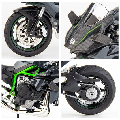 3pcs 1: 18 alloy+plastic car decoration off-road vehicle collection office model toy die-casting motorcycle simulation portable
