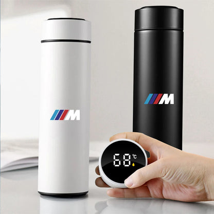 Termo inteligente con pantalla de temperatura, de acero inoxidable 304, con aislamiento al vacío, para BMW M Performance.