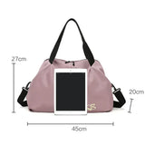 Bolsa para gimnasio y Yoga de gran capacidad, impermeable, para mujer, natación, deportes al aire libre, multifunción, bolsa de viaje de mano, paquete de fin de semana