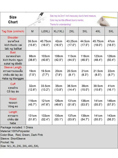 Plus Size 5XL VONDA Summer Women Dress 2024 Fashion Belted Maxi Long Party Dress Vintage Printed Sundress Casual Vestidos Robe