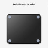 Hard Mouse Pad Small Mouse Pad for Travel Business Black Mousepad for Office Home Bed Sofa