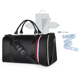 1pc Foldable Women's Travel Convenient Carry-on Clothing Bag Large PU Leather Duffel Bag Women's Business Travel Bag
