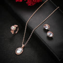 1 Set Jewelry Set Stylish Vintage Amazing Charming Necklace Earrings Ring Jewelry Set for Daily Life