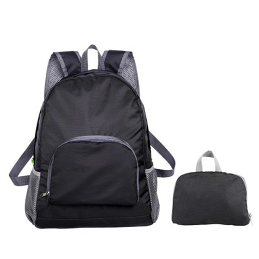 Unisex Foldable Backpack Travel Bag Lightweight Shoulder Backpacks Portable Outdoor Hiking Camping Sport Climbing Organizer Bags