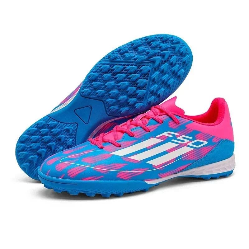 New Men Soccer Shoes Match Ultralight Breathable Football Boots Long Spikes Sneakers Indoor Cleats Training Drop Shipping
