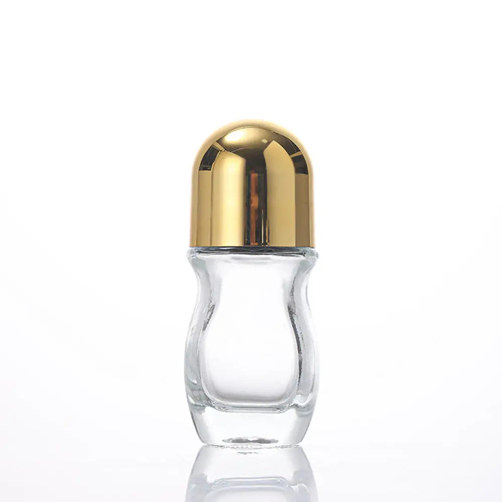 30/50ml Thick Glass Roller Bottle Empty Essential Oil Roll On Bottles Leak Proof Massage Roller Ball Refillable Bottle Container