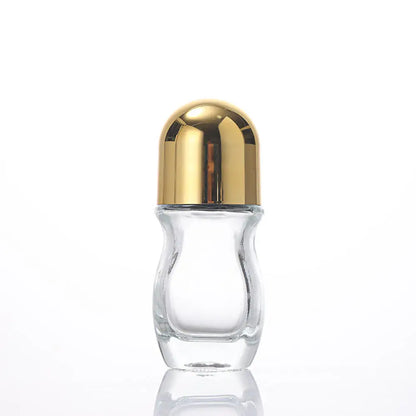 30/50ml Thick Glass Roller Bottle Empty Essential Oil Roll On Bottles Leak Proof Massage Roller Ball Refillable Bottle Container