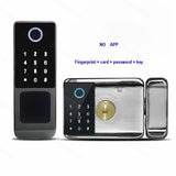Tuya WIFI Double Side Fingerprint Lock Waterproof Outdoor Gate Passcode Rfid Card Keyless Smart Door Lock