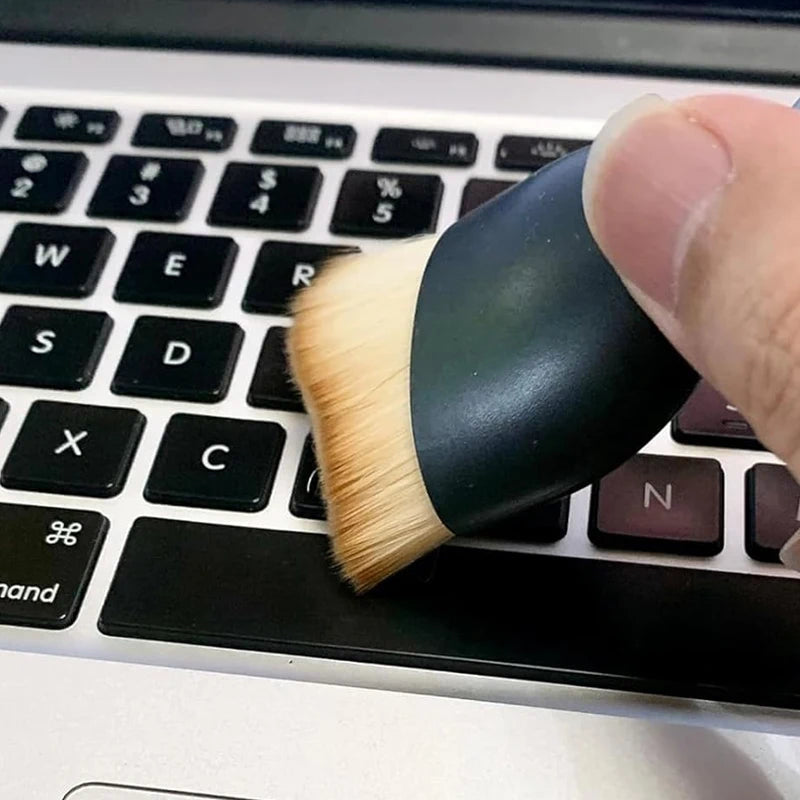 Escova de limpeza interior do carro teclado ar condicionado câmera grosso pele macia escovas limpas com capa fenda poeira detalhando ferramentas