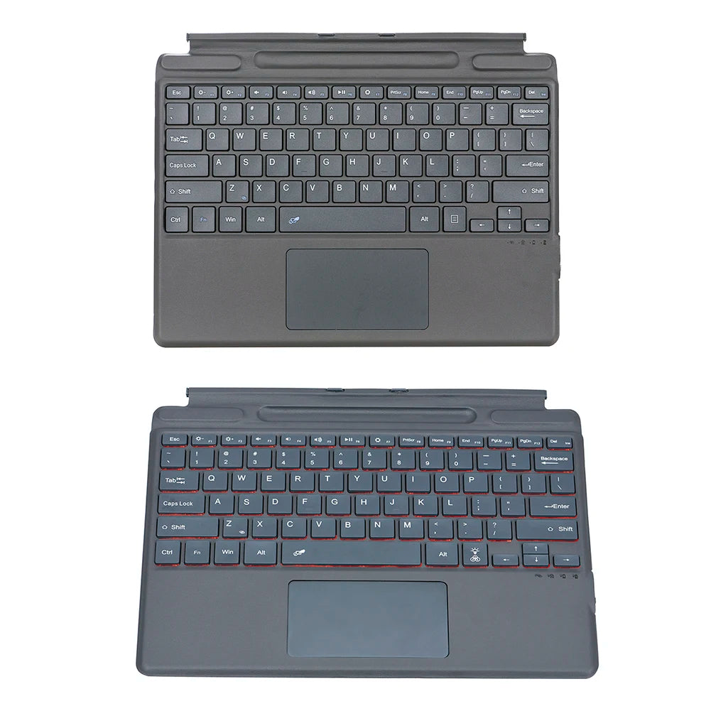 Bluetooth-compatible 5.0 Keyboard 3 Light Modes Gaming Keyboard 10m Operating Distance Magnetic Keyboard for Surface Pro8/X/Pro9