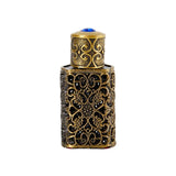 Mini Glass Roll on Bottle Hot Stamped Silver Rollerbal Essential Oil Container Blending Perfume Bottle Empty Essential OilBottle