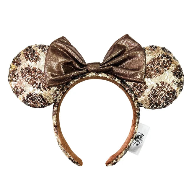 Diadema con orejas de Minnie y lazos grandes de Disney, ideal para disfraz de cosplay, de peluche, para adultos y niños. 