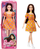 Genuine Barbie Fashionista Dolls, Brunette Hair, Blonde Fashion Doll Accessories, Dress Up Kids Toys for Girls, Children's Playthings