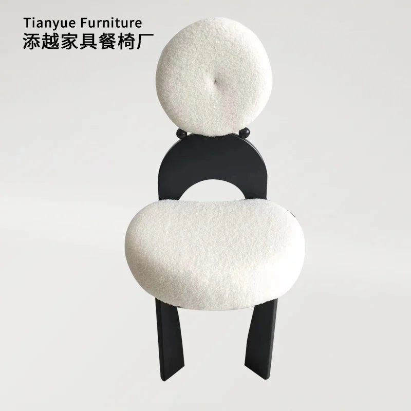 Nordic Bedroom Makeup Chair Modern Dresser Accent Wooden Dining Chair Luxury Relax Minimalist Design Home Furniture Cadeira LLMC