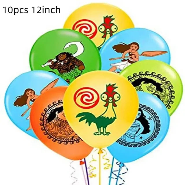 Talheres descartáveis de Tema Moana para Crianças, Copo e Prato, Suprimentos de Decoração para Meninas, Festa de Casamento, Aniversário, Novo