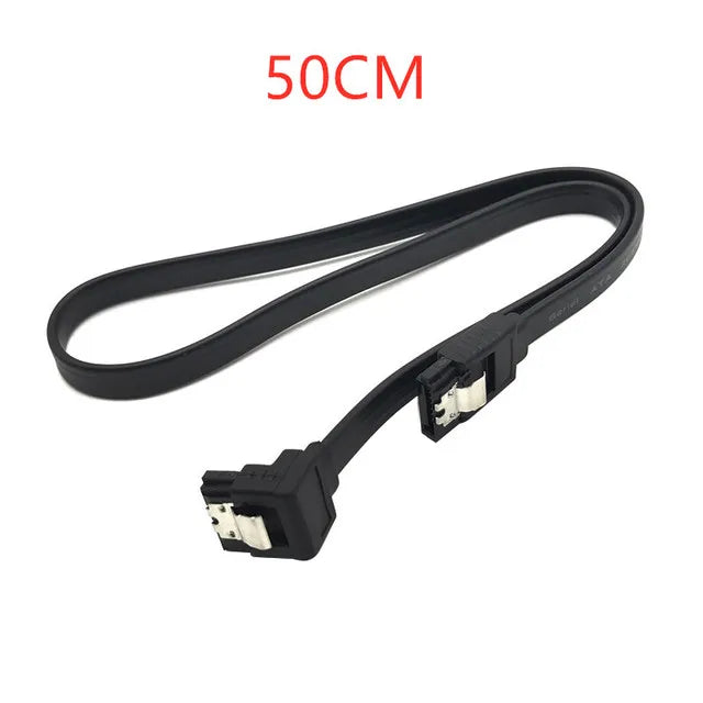 Cable de datos serial para disco duro de estado sólido Sata 3.0 de 40/50 cm, 6 Gb/s, multiespecificación, flexible, de transmisión rápida.