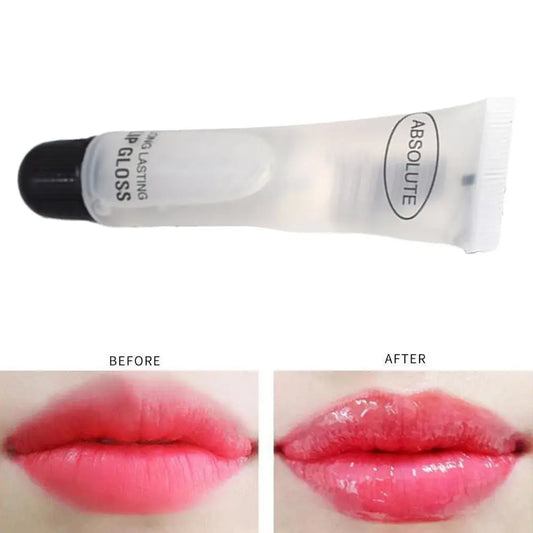 Lip Gloss Moisturizer Plumper Long Lasting Sexy Lips Pump Transparent Waterproof Volume Lip Clear Lipgloss  Clear Lip Gloss N EW